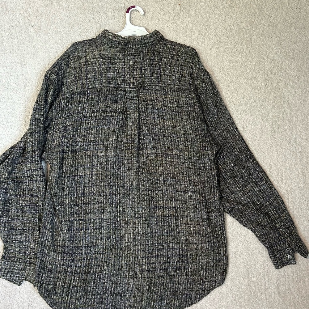 The Territory Ahead Shirt Mens XXL 100% Silk Long Sleeve Button Up. Preppy Y2K - Picture 3 of 5